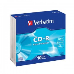 VERBATIM CD-R80 700MB Data Life/ 52x/ slim/ 10pack