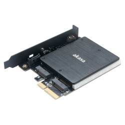AKASA RGB adaptér M.2 SSD do PCIe x4 / AK-PCCM2P-03 / podporovaná velikost SSD 2230, 2242, 2260, 2280 a 22110