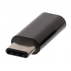 NEDIS USB 2.0 adaptér/ Typ-C zástrčka – Micro B zásuvka/ černá