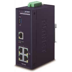 PLANET IVR-100 průmyslový router, firewall, VPN, QoS, 2x Gbit WAN, 3x Gbit LAN, fanless, IP30, -40až+75st, 9-48VDC