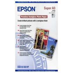 EPSON fotopapír C13S041328/ A3+/ Premium Semigloss Photo / 20 listů