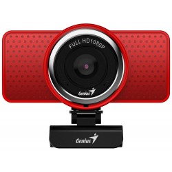 GENIUS webová kamera ECam 8000/ červená/ Full HD 1080P/ USB2.0/ mikrofon