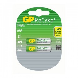 GP nabíjecí baterie AAA NiMH 820mAh Recyko+ 2ks blistr