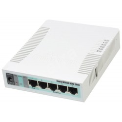 MikroTik RouterBOARD RB951G-2HnD/ 600 MHz/ 128MB RAM/ 802.11b/g/n/ 5x GLAN/ RouterOS L4/ vč. krytu a zdroje