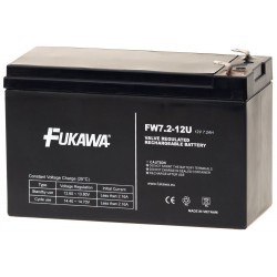 FUKAWA olověná baterie FW 7,2-12 F1U do UPS APC/ AEG/ EATON/ Powerware/ 12V/ 7,2 Ah/ životnost 5 let/ Faston F1-4,7mm