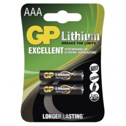 GP lithiová baterie 1,5 V AAA (FR03) 2ks blistr