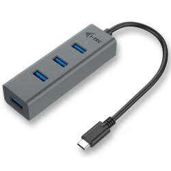 I-tec USB HUB 3.1 Type C METAL/ 4 porty/ USB 3.0/ šedý