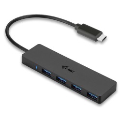 I-tec USB Slim HUB/ 4 porty/ USB 3.0 port pro USB-A zařízení na USB 3.1 Type C/ černý