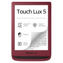 POCKETBOOK e-book reader 628 Touch Lux 5 INK/ 8GB/ 6"/ Wi-Fi/ micro USB/ čeština/ červený