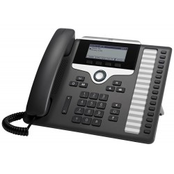 Cisco CP-7861-K9, VoIP telefon, 2x LAN, 1x AUX, s displejem
