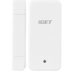IGET Security  M3P4 Bezdrátový magnetický senzor pro dveře/okna k alarmu M3, detekce při otevření (oddálení magnetu)