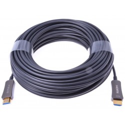 PremiumCord HDMI optický fiber High Speed + Ethernet kabel/ 4K@60Hz/ M/M/ zlacené konektory/ 25m/ černá