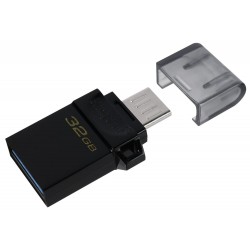 KINGSTON DataTraveler MicroDuo3 G2 32GB / USB 3.0 Type-A + MicroUSB / černá