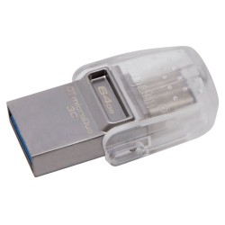 KINGSTON DT MicroDuo 64GB / 2v1 - USB 3.0 a USB Typ-C / OTG / šedá
