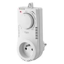 ELEKTROBOCK Elektronický termostat TS01, Spíná až 16A-3680W, Reguluje v rozmezí 3C až 28C