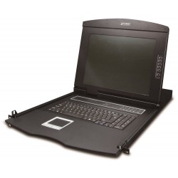 Planet KVM-210-16M, KVM konzole s LCD 17", ovládání 16x PC, PS2/USB, 1U/19" instalace, touchpad