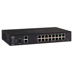 Cisco Small Business RV345P Router, dual GWAN, 8x GLAN, 8x PoE GLAN, NAT