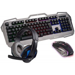 NGS GBX-1500/ Herní set klávesnice s myší a headsetem