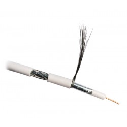 DATACOM Koaxiální kabel RG-59  (6,3mm/0,9mm) 75 Ohm  100m bílý