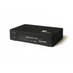 OPRAVENÉ - PremiumCord HDMI splitter 1-2 porty kovový s napájením, 4K, FULL HD, 3D