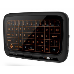 XtendLan bezdrátový dálkový ovladač H18/ s podsvitem/ vestavěná klávesnice/ kompatibilní s Android/ W10/ Linux/ černý