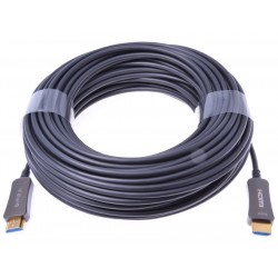 POUŽITÉ - PremiumCord HDMI optický fiber High Speed + Ethernet kabel/ 4K@60Hz/ M/M/ zlacené konektory/ 15m/ černá